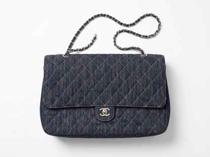 🖤 Chanel Classic Denim Jumbo Flap Bag – Limited Edition Blue Denim 🖤