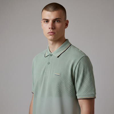 🤍✨ Hugo Boss Beige Luxury Polo Shirt – Timeless Smart Casual Essential 👔🔥