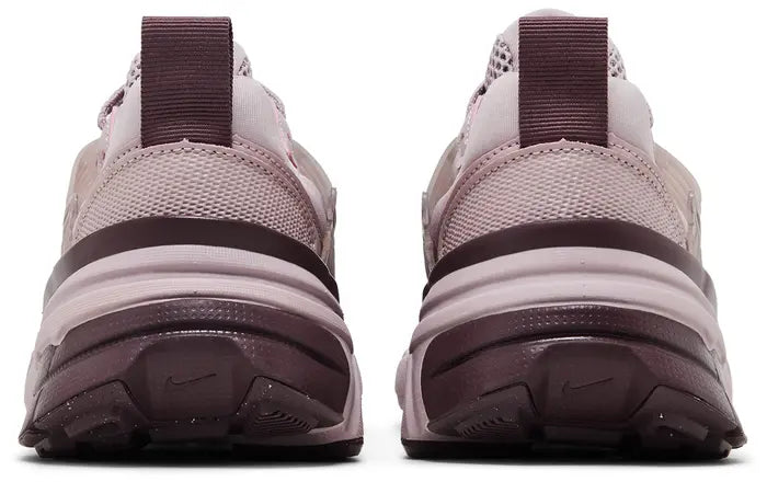 Nike dusty pink metallic chunky runner sneaker with mesh upper and rubber outsole