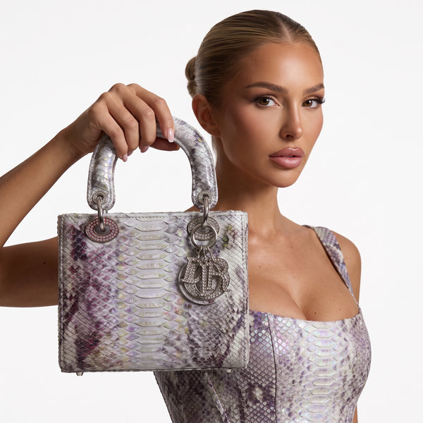 Dior Lady Dior – Iridescent Python Tote 👜✨