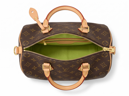 ✨ Louis Vuitton Speedy Monogram Bag with Pastel Charm 🎀👜