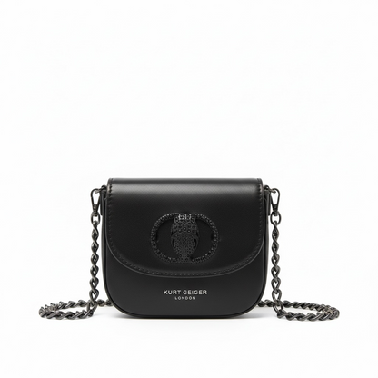 Kurt Geiger London Mini Crossbody – Black Eagle Head Chain Bag 🖤✨