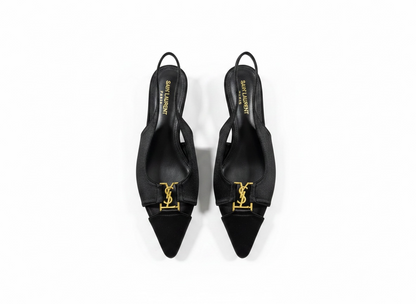 Saint Laurent YSL Slingback Flats 🖤✨