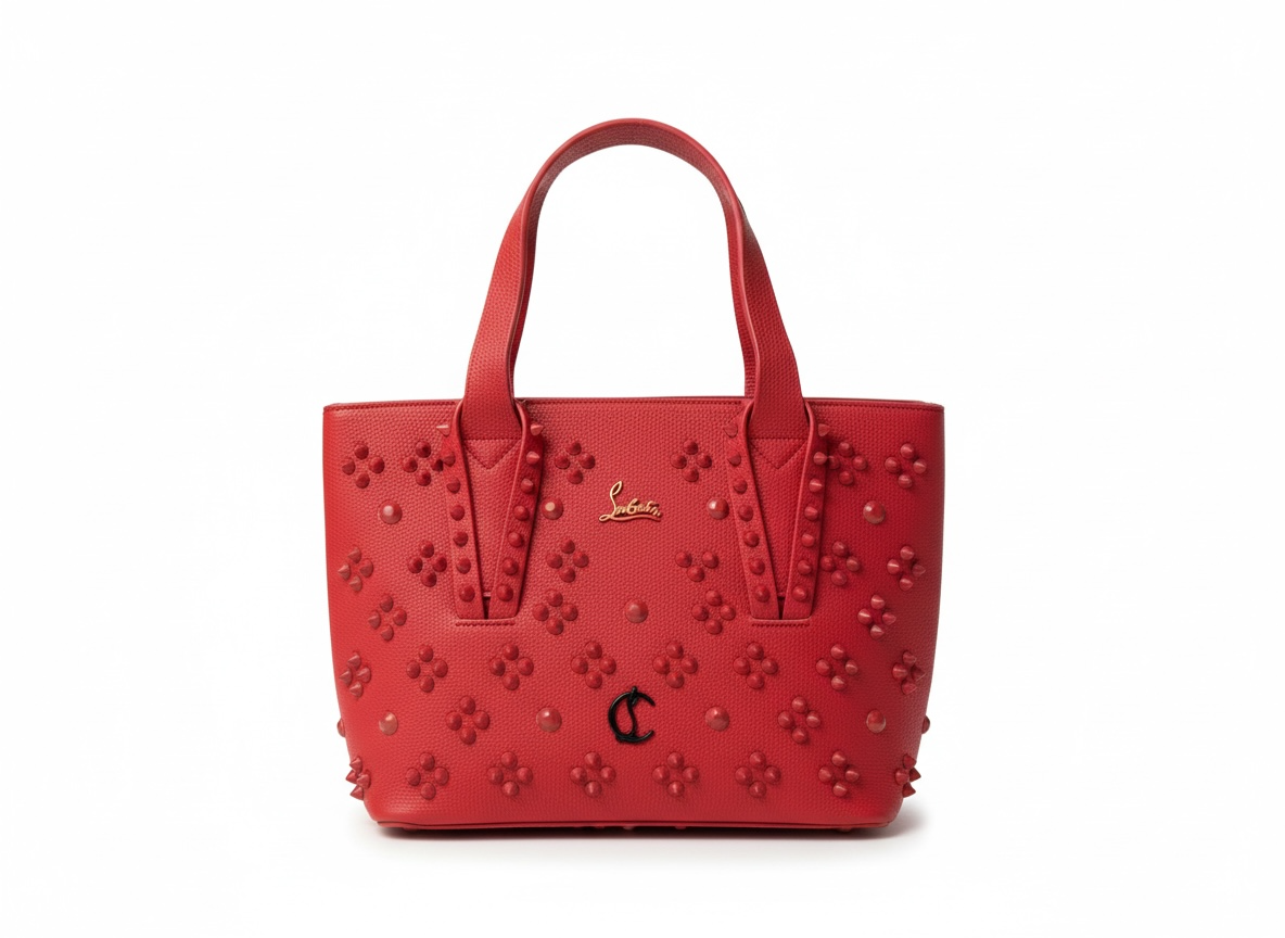 Christian Louboutin Red Studded Tote ❤️🔥 | Bold Everyday Luxury