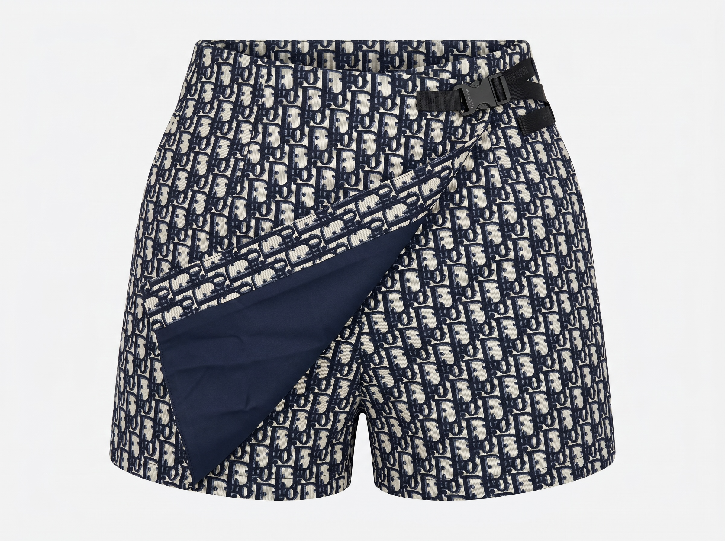 Christian Dior Oblique Jupe Short – Navy & Beige 💙🤍