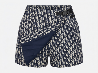 Christian Dior Oblique Jupe Short – Navy & Beige 💙🤍