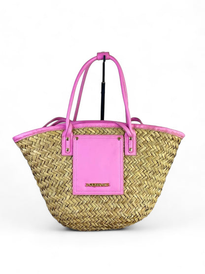 Jacquemus Le Panier Soleil Tote – Natural Elegance with a Modern Edge(28x40)