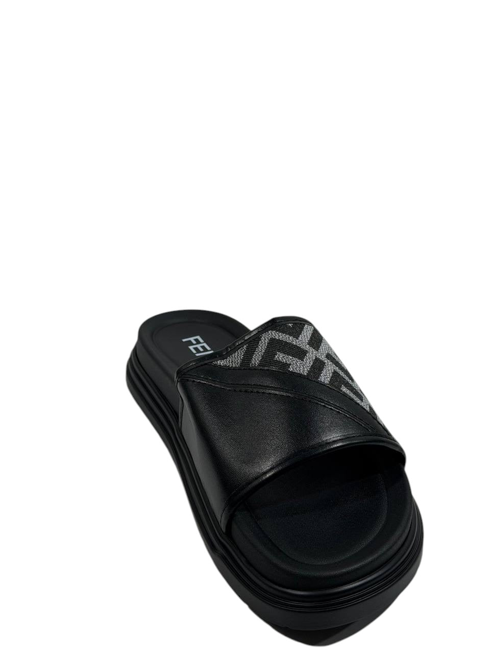 FENDI Luxury Slides – Black FF Edition 🖤✨