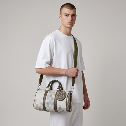 👜✨ Louis Vuitton Keepall Bandoulière 25 – Damier Pastel Edition 💚