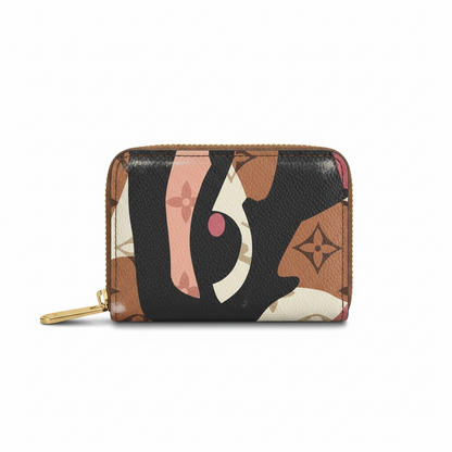 Louis Vuitton Style Monogram Zip Card Holder Wallet 🟤✨