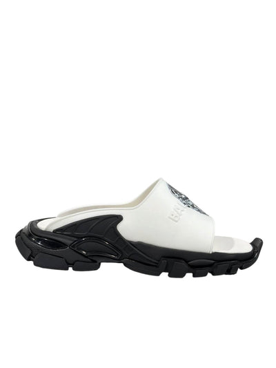 Balenciaga Graphic Slide Sandals – Black & White Edition 🖤🤍🔥