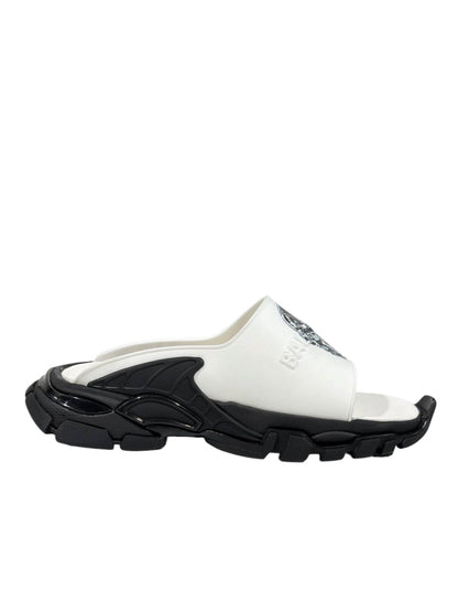 Balenciaga Graphic Slide Sandals – Black & White Edition 🖤🤍🔥