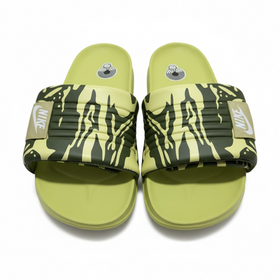 Nike Camo Slides – Lime Green Edition 🟢🔥
