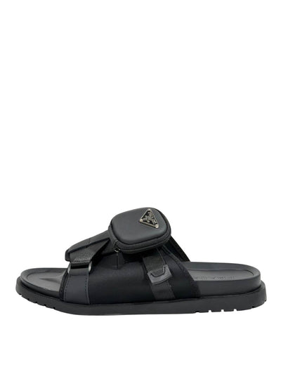 Prada Tactical Pocket Slides – Black Utility Luxury 🖤⚡