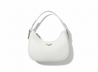 ZADIG & VOLTAIRE Leather Shoulder Bag 🤍✨ | Clean Minimal Icon
