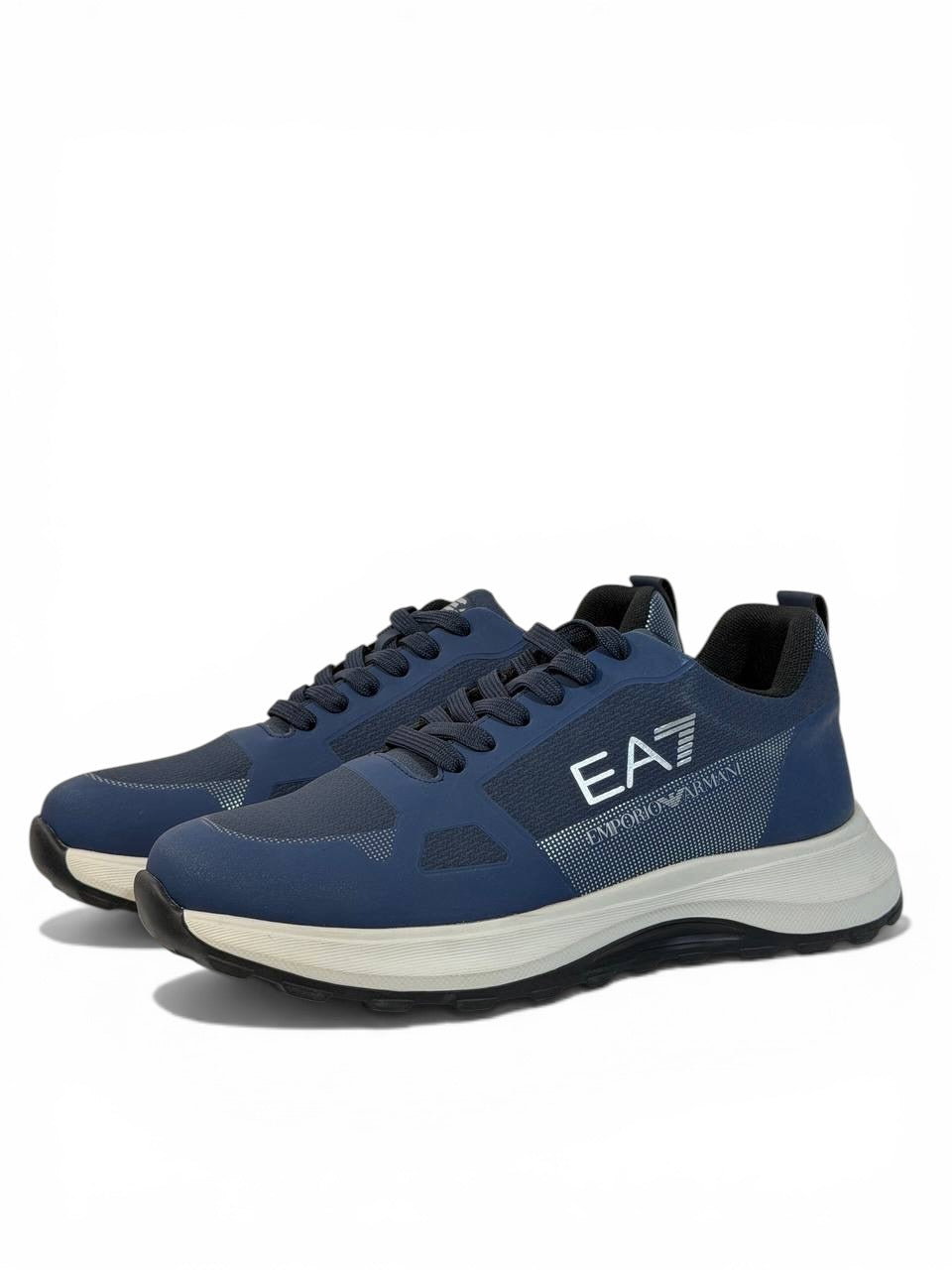 EA7 Emporio Armani Navy Sneakers 👟✨ | Sporty Luxury Comfort