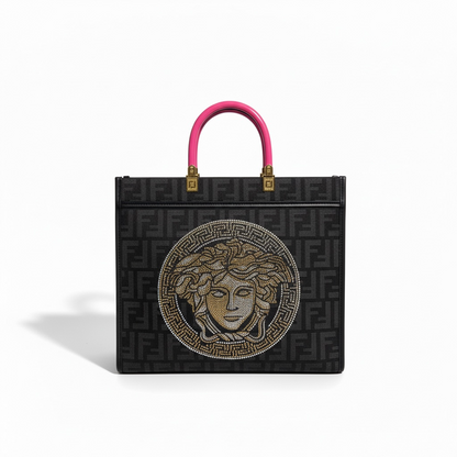 Fendace Medusa Tote 🖤💗 | Fendi x Versace Luxury Collaboration