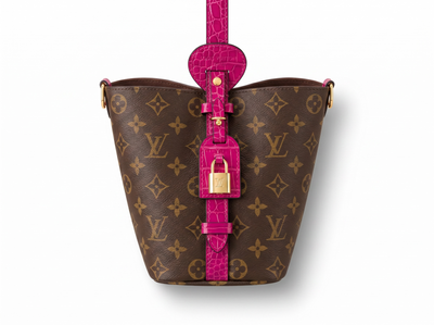 💖 Louis Vuitton Monogram NeoNoe Bucket Bag – Fuchsia Croc Accent Edition ✨