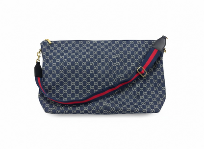 GUCCI GG Denim Shoulder Bag 💙✨ | Web Strap Street Luxury