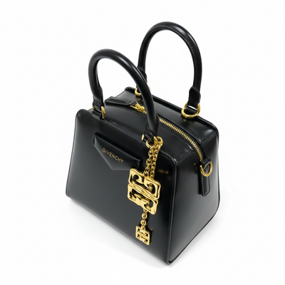 Givenchy Mini Top Handle Bag with Gold Charm 🖤✨🔗