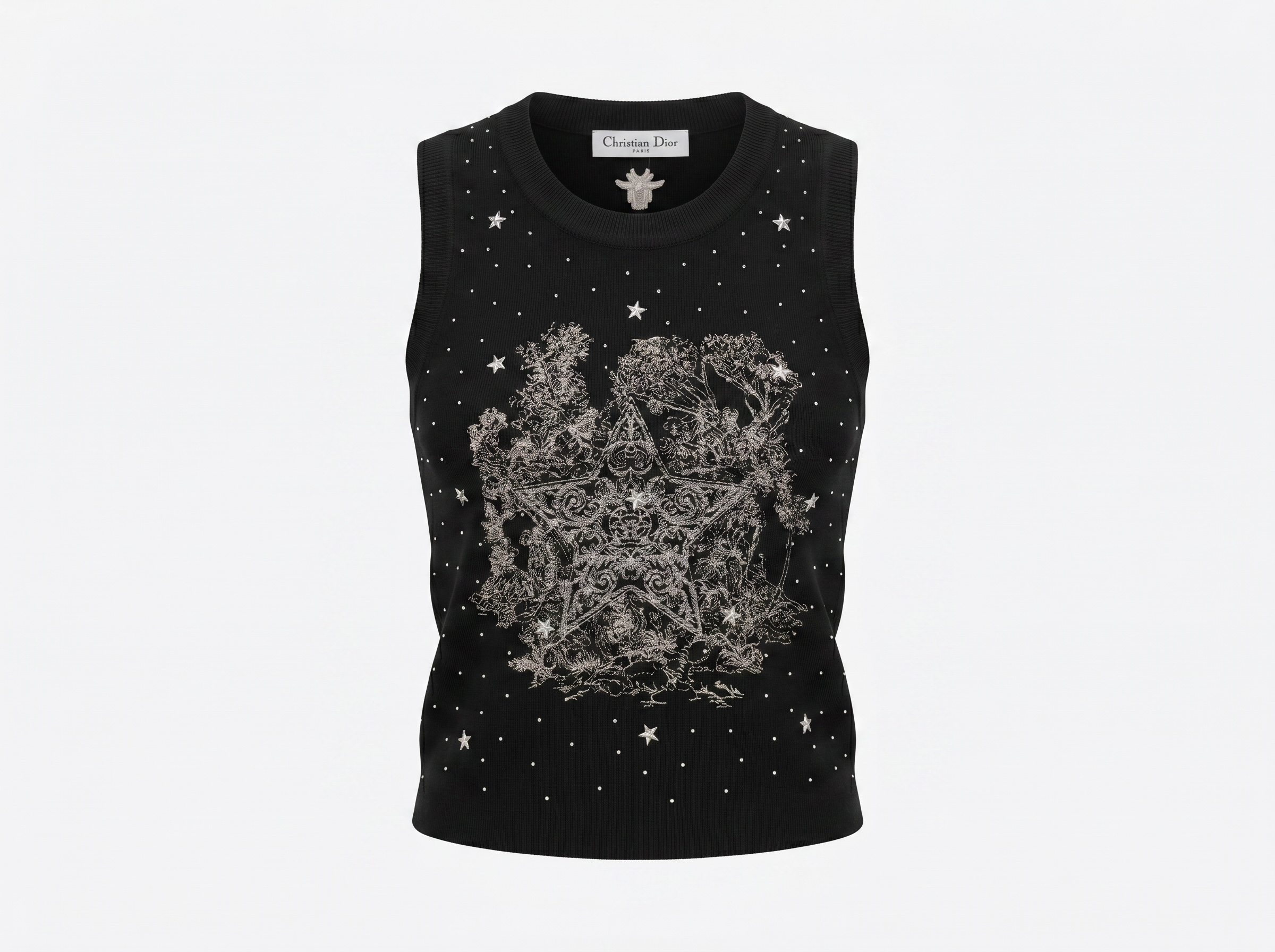 🖤 Dior Lucky Star Sleeveless Knit Top ✨
