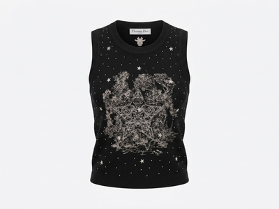 🖤 Dior Lucky Star Sleeveless Knit Top ✨