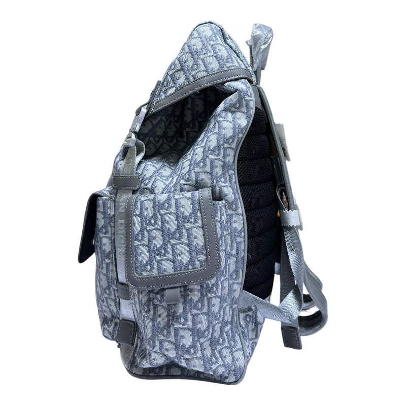 Christian Dior Oblique Gray Backpack