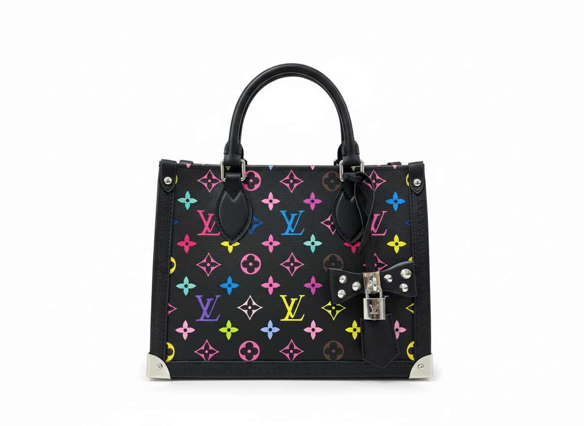 LOUIS VUITTON Onthego PM – Black Multicolor Edition 🖤🌈