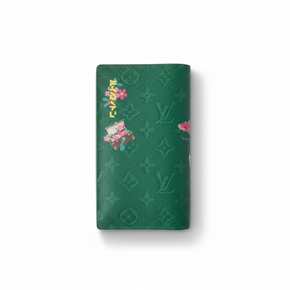 Louis Vuitton Monogram Travel Embroidered Long Wallet 💚✨