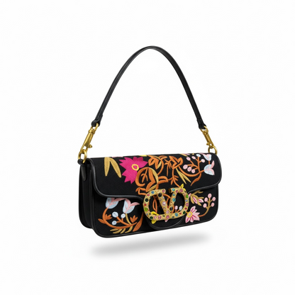 Valentino Handmade Floral Embroidered Clutch 🌸✨