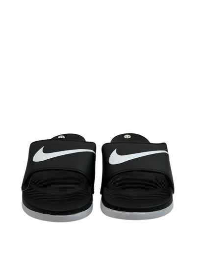 NIKE Slides – Black & White Swoosh Edition 🖤🤍