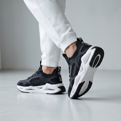 🖤 Armani Exchange Chunky Runner Sneakers White & Black 👟⚡