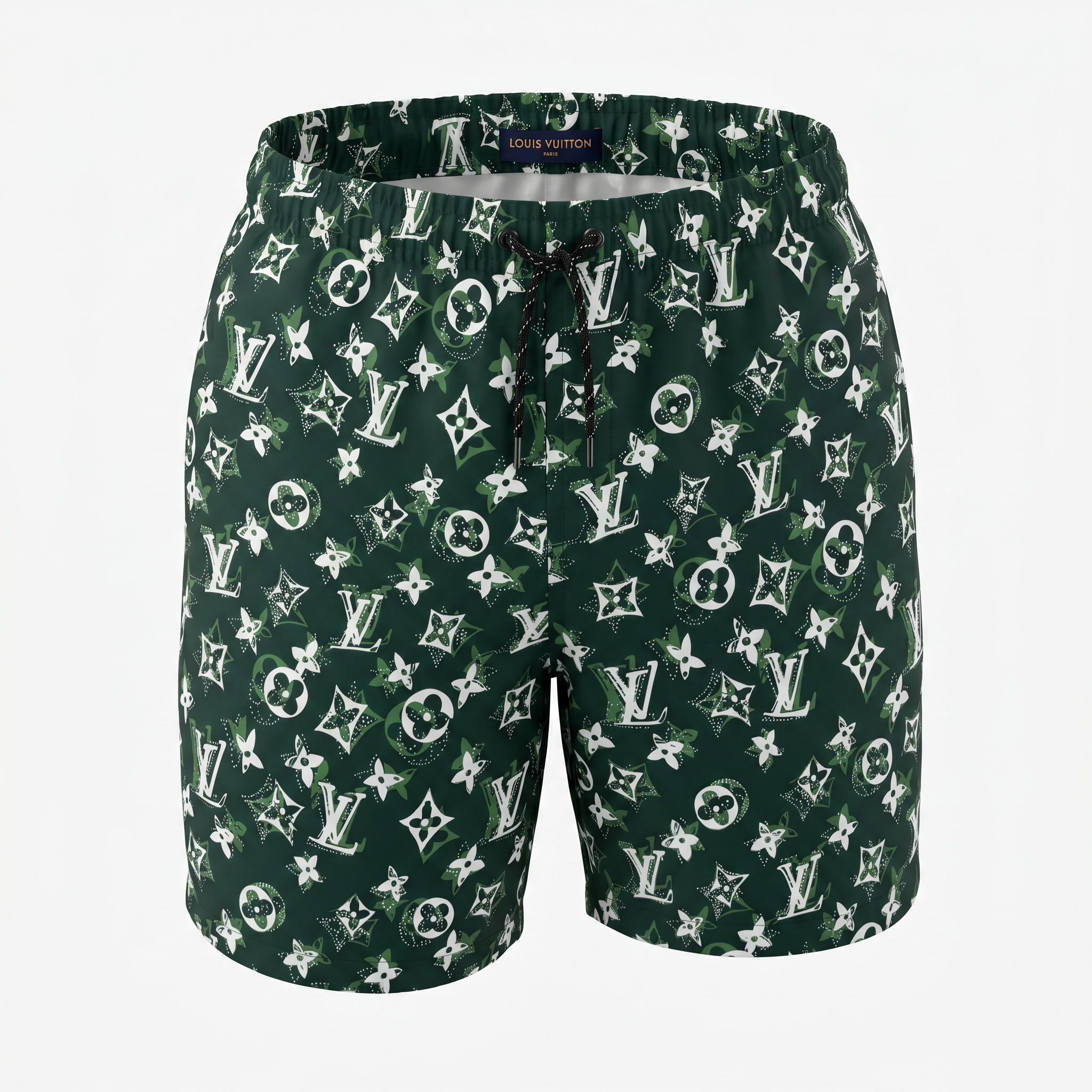 Louis Vuitton Monogram Swim Shorts – Forest Green 🌿🌊