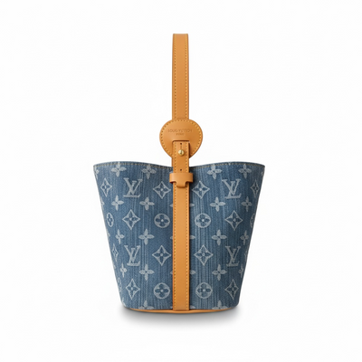 👜✨ Louis Vuitton Monogram Denim Bucket Bag ✨💙
