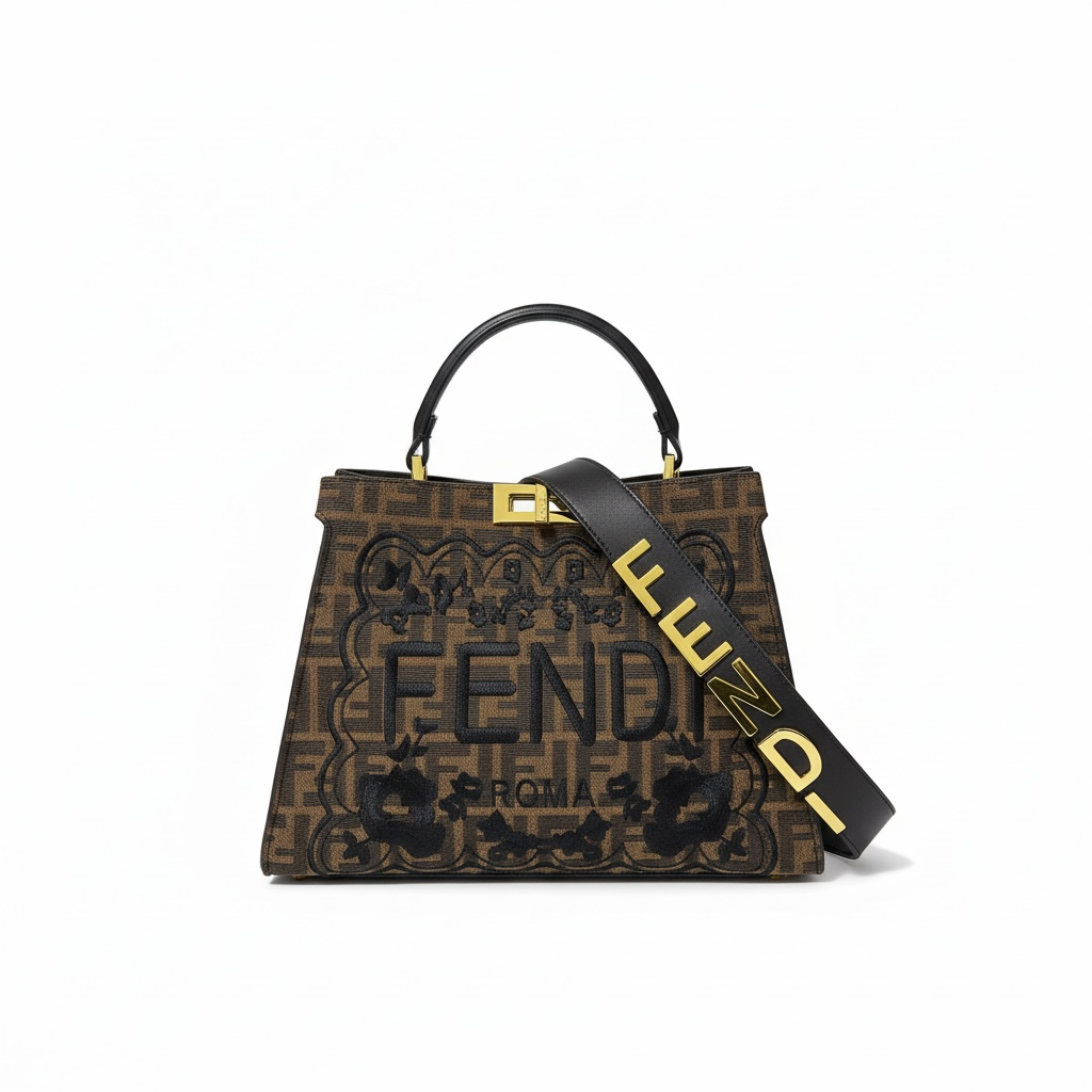 Fendi Roma Monogram Handbag 🤎✨ | Iconic Designer Statement