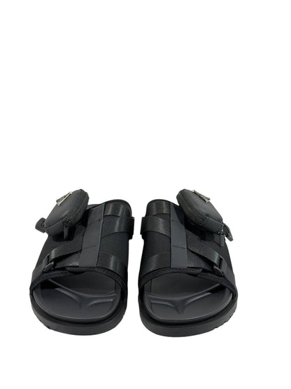 Prada Tactical Pocket Slides – Black Utility Luxury 🖤⚡