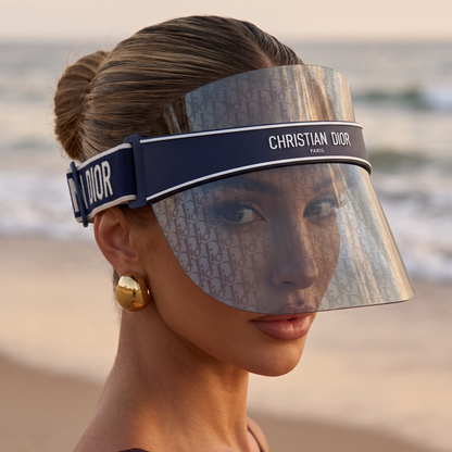 Christian Dior Oblique Club Visor – Navy 🕶️🌊