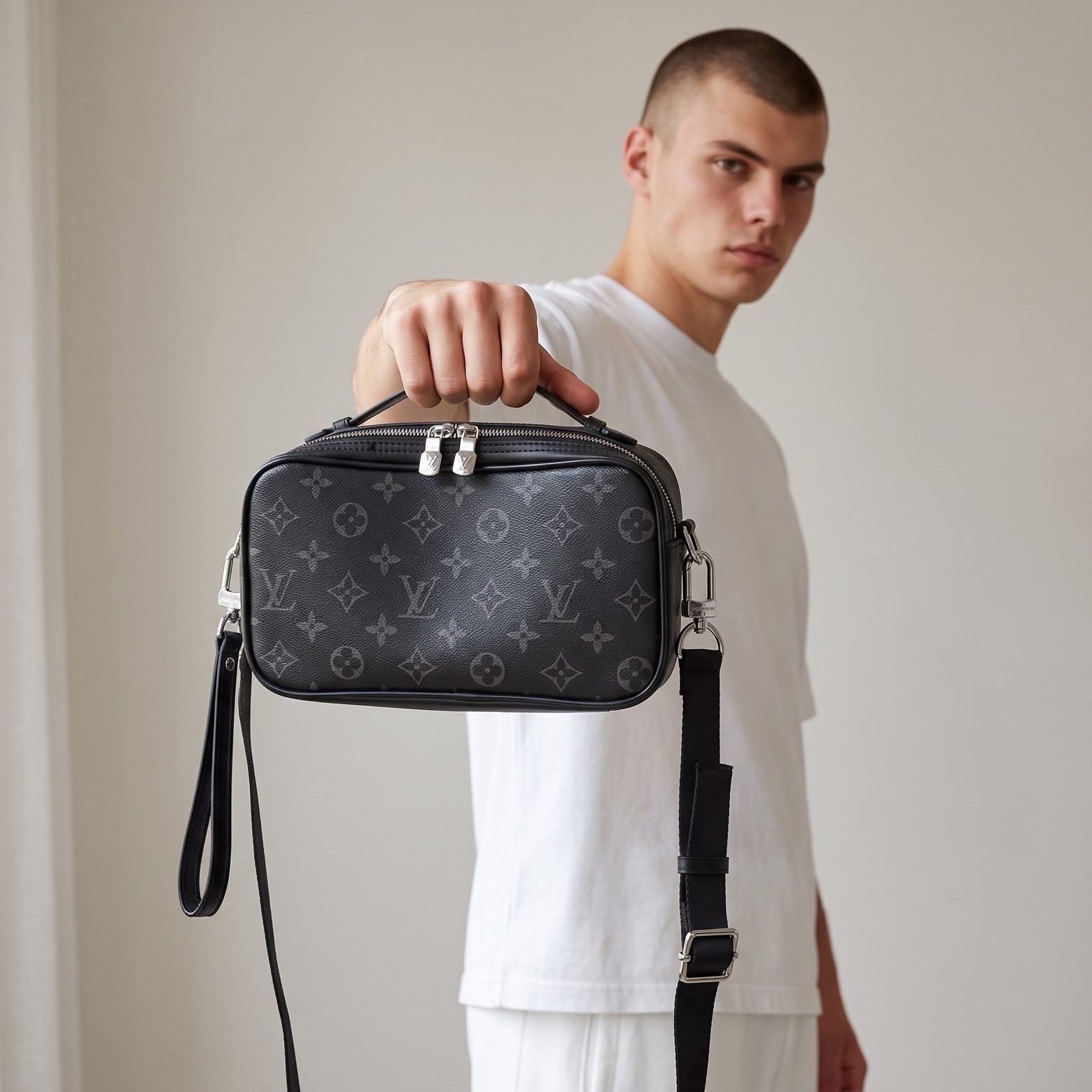Louis Vuitton Monogram Eclipse Utility Crossbody Bag – Black