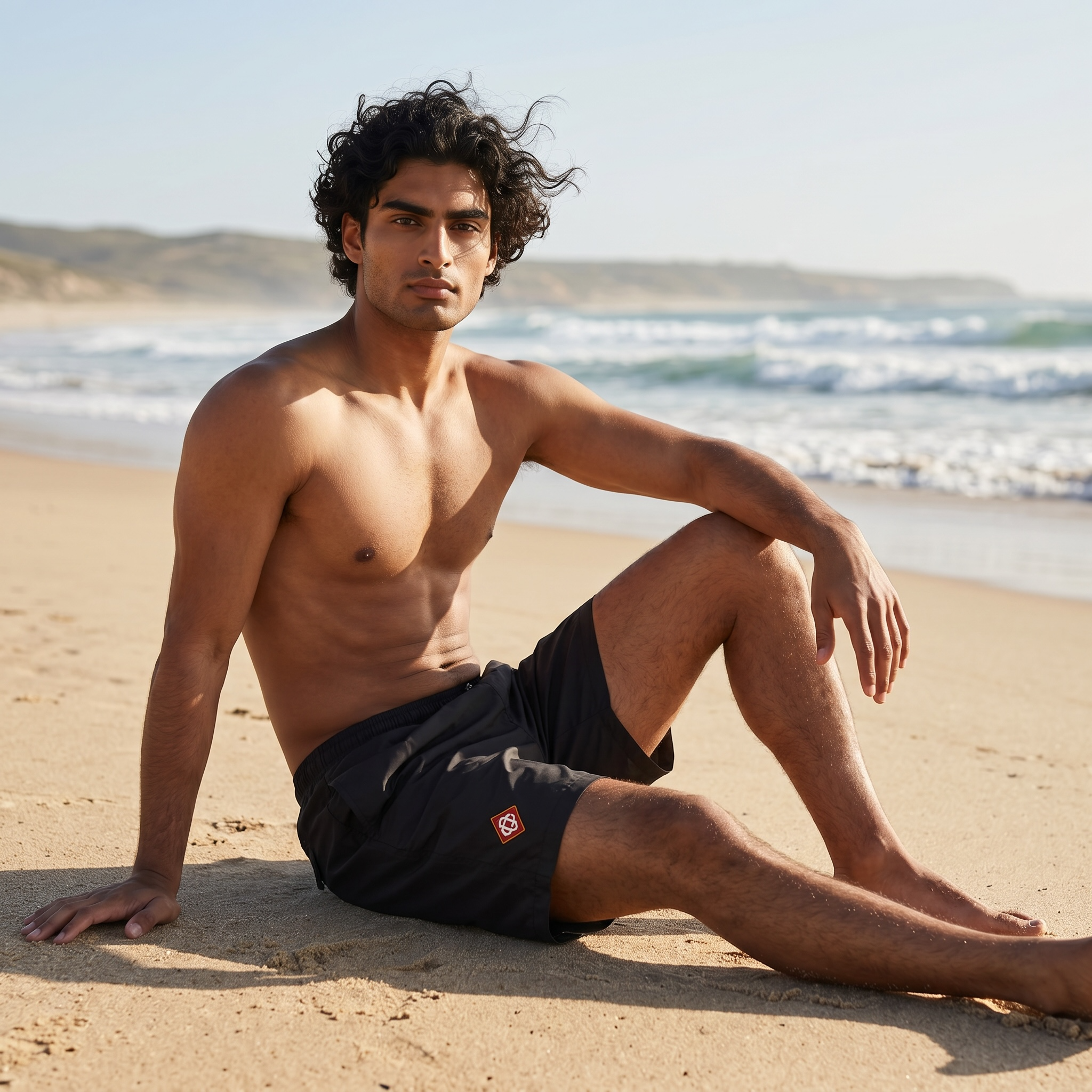 🖤🌴 Casablanca Luxury Beach Swim Shorts – Premium Summer Edition ☀️🌊