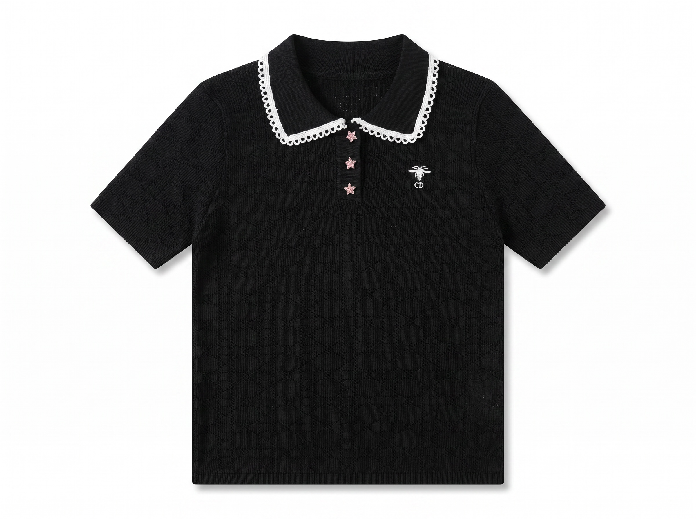 🖤 Christian Dior Bee Knit Polo Top | One Size
