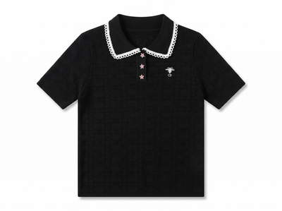 🖤 Christian Dior Bee Knit Polo Top | One Size