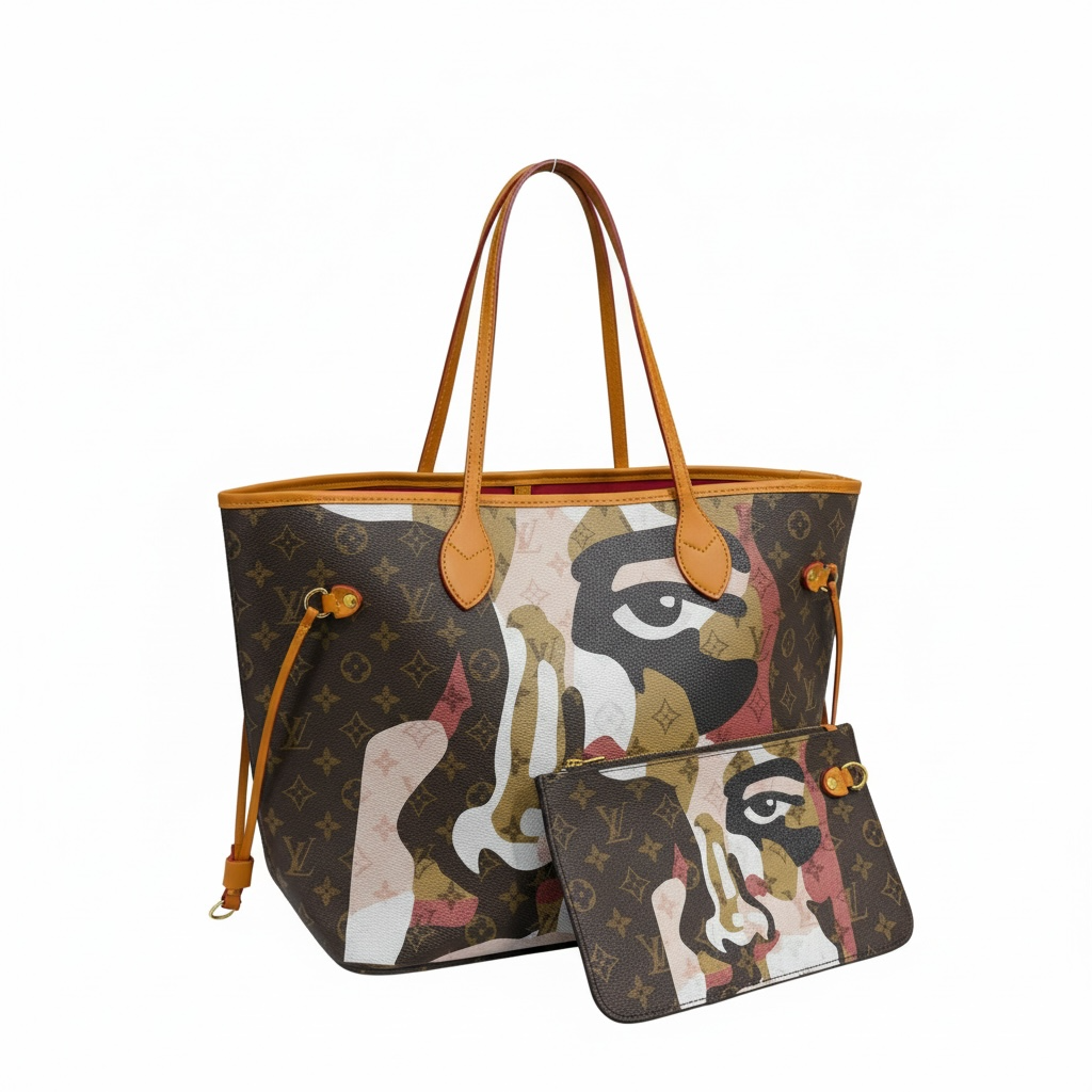 Louis Vuitton Limited Edition Artistic Monogram Tote 🖼️👜✨