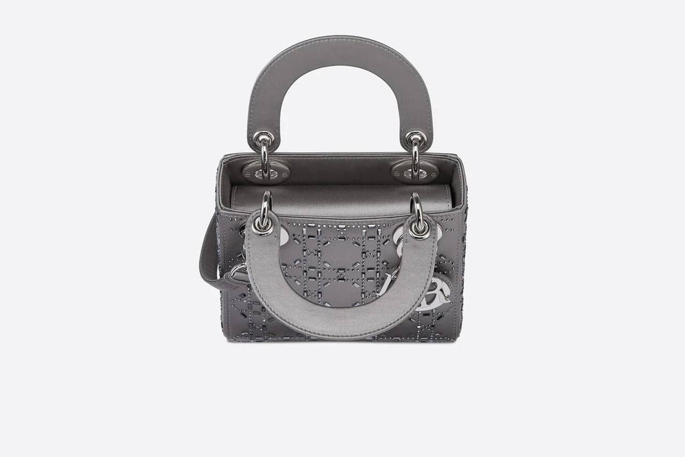 Dior Handbag with Silver Studded Design and Chain Strap