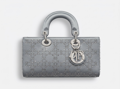 🩵 Dior Lady Dior large Studded Cannage Bag – Powder Blue Edition 🩵