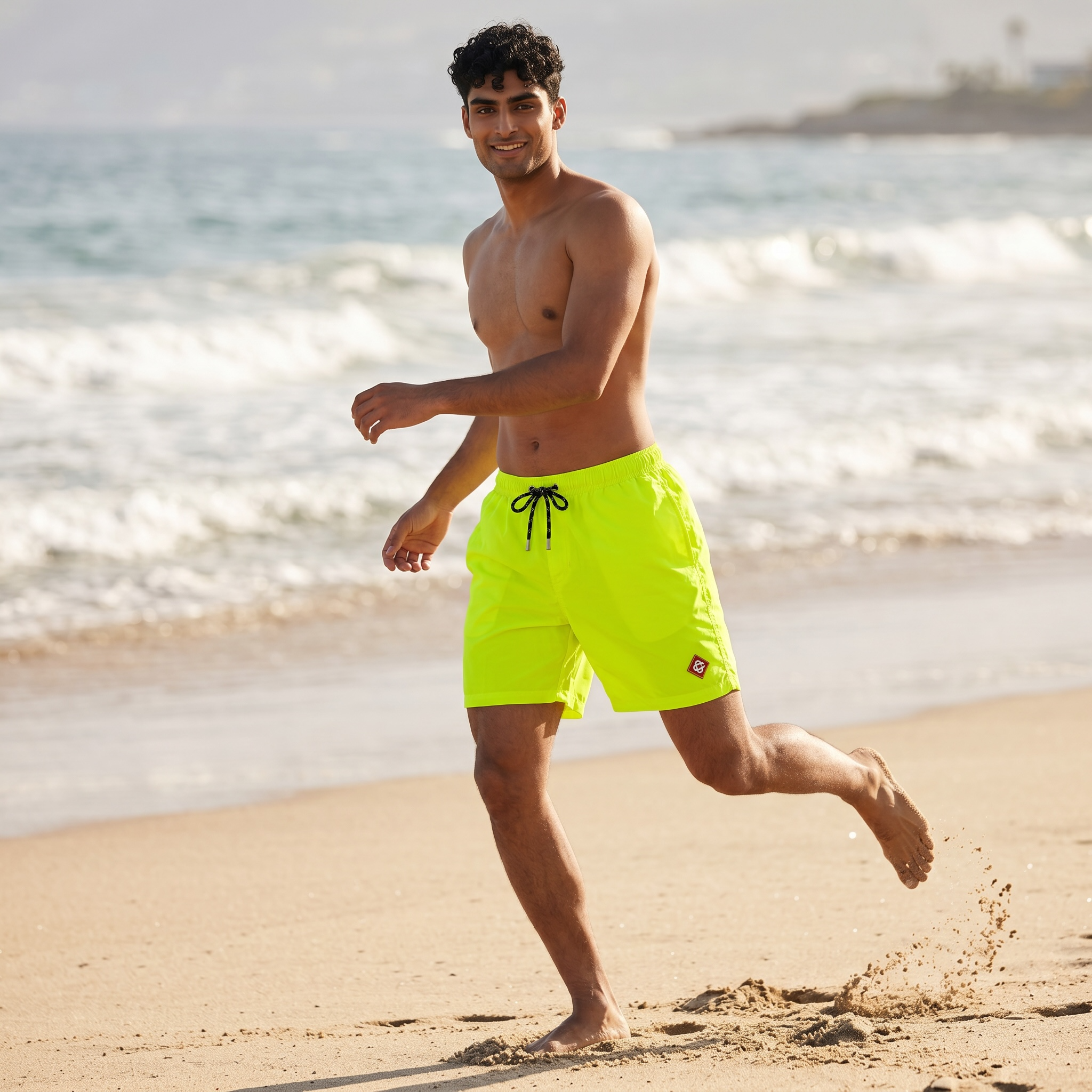 ⚡🌴 Casablanca Neon Yellow Luxury Swim Shorts – Ultimate Summer Statement ☀️🌊
