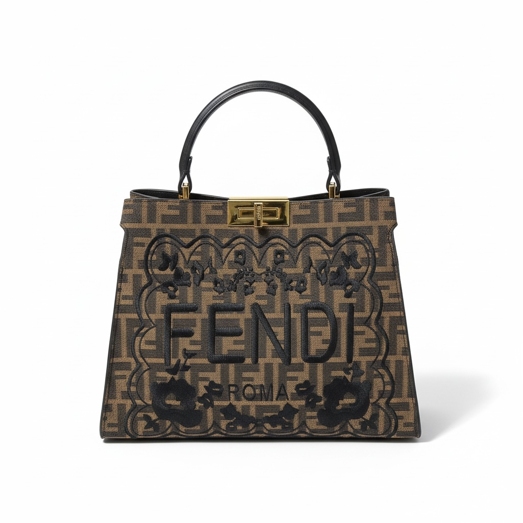 Fendi Roma Monogram Handbag 🤎✨ | Iconic Designer Statement