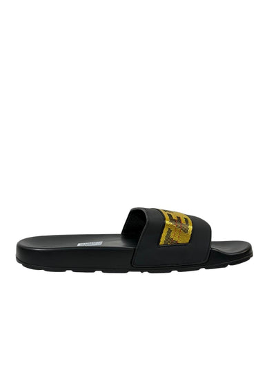 OFF-WHITE Industrial Belt Slides – Black/Yellow Edition ⚫🟡🔥