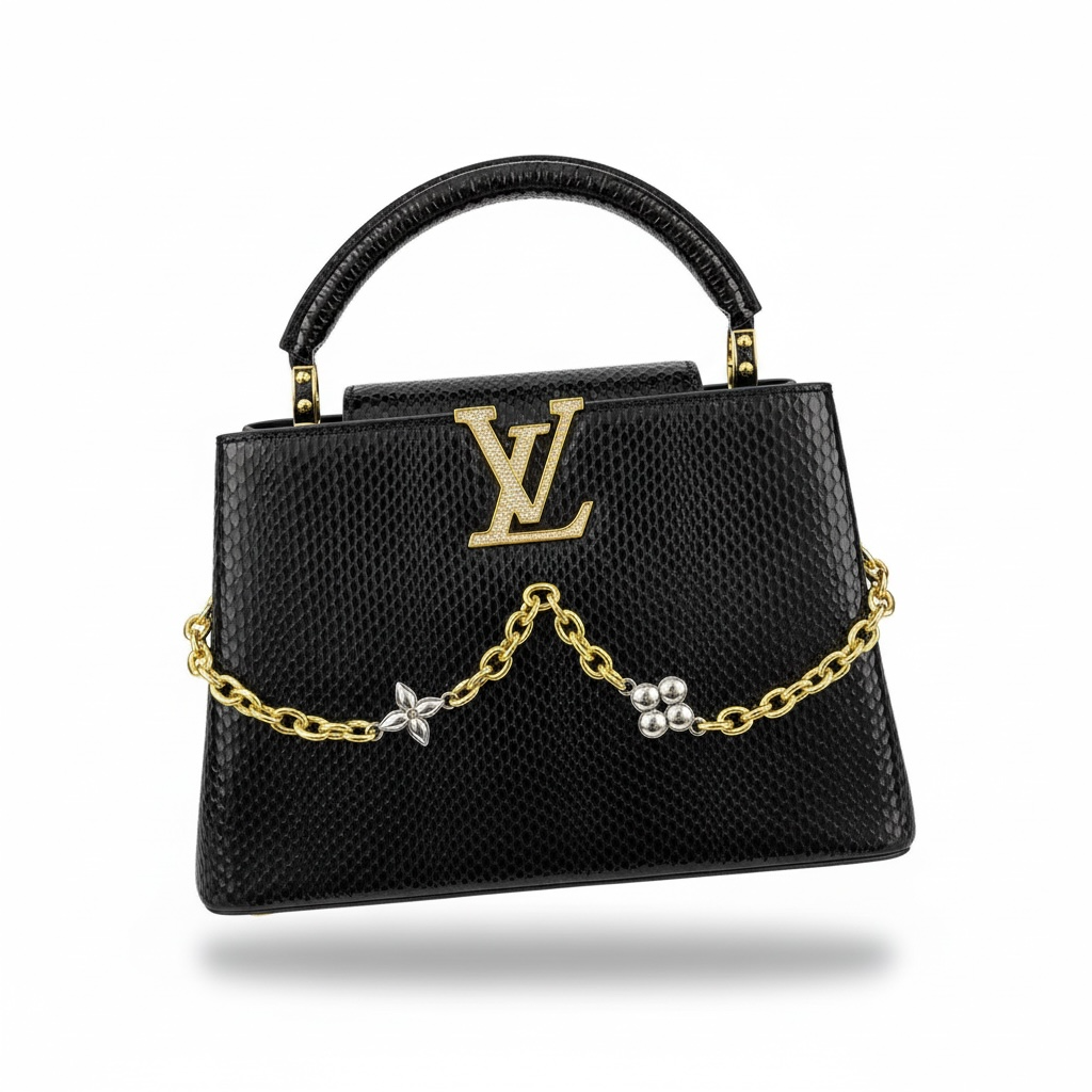 🖤👜 Louis Vuitton Capucines Mini Chain Bag ✨💎