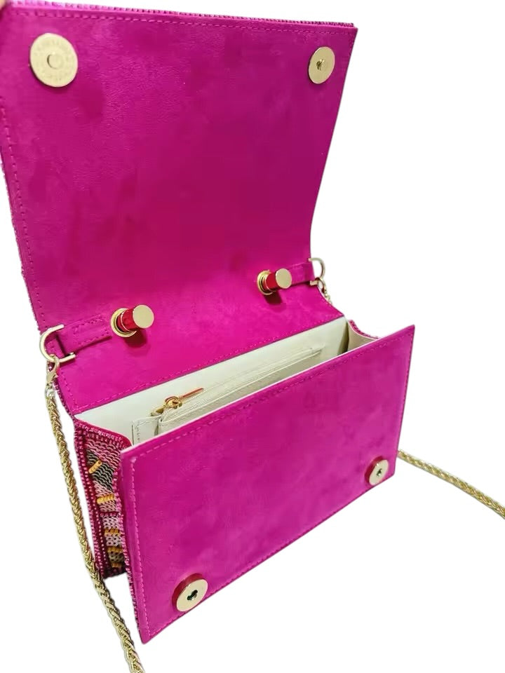 Luxury Multicolor Crystal Mini Handbag 💖✨ | Floral Statement Piece