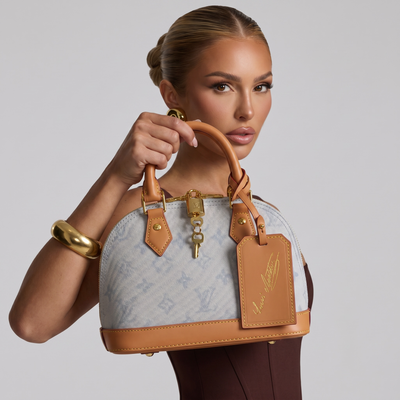 🩵 Louis Vuitton Alma Blue Monogram Handbag ✨